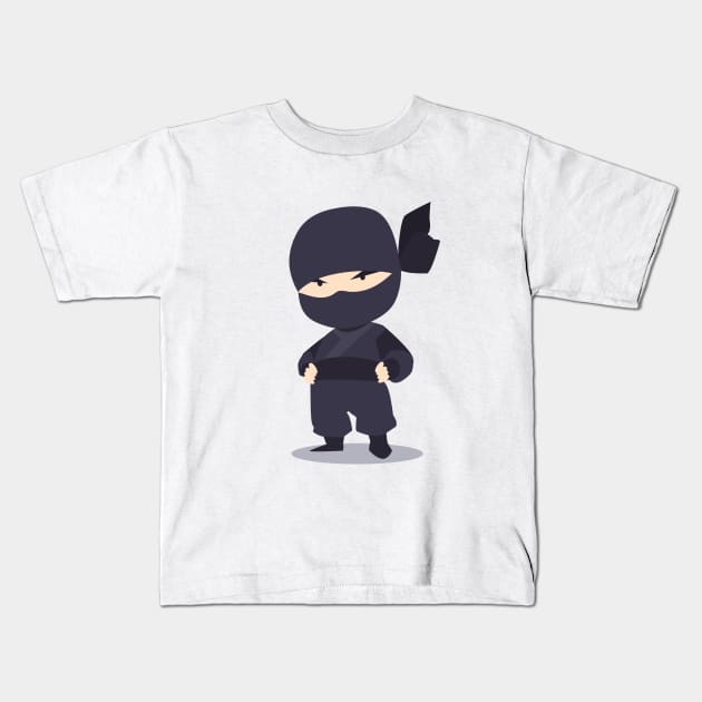 Japanese Ninja Kids T-Shirt by clgtart